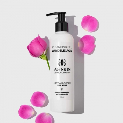 AG Skin Очищуючий гель з мигдальною кислотою Cleansing gel mandelic acid, 230 мл