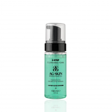 AG Skin 3-ЕТАПНА ОЧИЩУЮЧА ПІНКА 3-STEP CLEANSING FOAM, 150 мл AG Skin 3-ЕТАПНА ОЧИЩУЮЧА ПІНКА 3-STEP CLEANSING FOAM, 150 мл