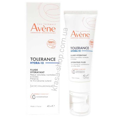 Avene Толеранс Гідра-10 флюїд зволожуючий для чутливої шкіри Avene Tolérance Hydra-10 fluide hydratant, 40 мл