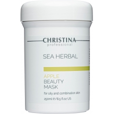 Яблучна маска для жирної та комбінованої шкіри Christina Sea Herbal Beauty Mask Green Apple, 250 мл