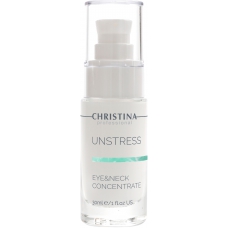 Концентрат для шкіри навколо очей та шиї Christina Unstress Eye and Neck Concentrate, 30 мл