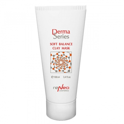 DERMA SERIES Живильна балансуюча маска з освітлюючою та пом’якшувальною дією SOFT BALANS CLAY MASK, 100 мл