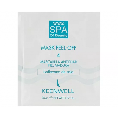 Альгінатна СПА-маска No4 омолоджувальна Keenwell SPA of Beauty Mask Peel-Off 4 25 гр