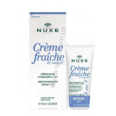 Nuxe Набір Крем-Фреш насичений зволожуючий (крем 30мл + Крем Фреш 3-в-1 15мл) Nuxe Crème Fraîche Crème riche hydratante 30 ml + 15 ml