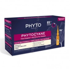 Фіто Фітоціан засіб від реакційного випадіння волосся у жінок Phyto Phytocyane Anti Hair Loss Reactional Treatment Women  12 x 5 мл