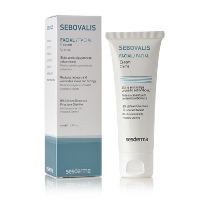 Сесдерма Sebovalis Крем для шкіри обличчя з себореєю SeSDerma Sebovalis Facial Cream, 50 мл