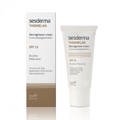 Сесдерма Thiomelan Депігментуючий крем з SPF 15 SesDerma Thiomelan Skin Lightener Cream SPF 15, 30 мл