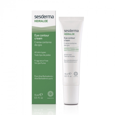 Сесдерма Hidraloe Крем-контур зволожуючий для зони навколо очей  Sesderma Hidraloe Eye contour cream, 15 мл