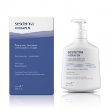 Сесдерма Hidraven Крем пінка для вмивання обличчя і тіла SesDerma Hidraven  Foamy Soapless Cream, 300 мл