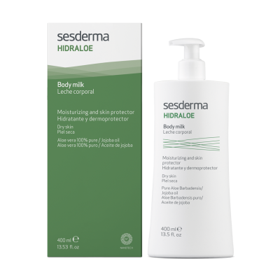 Сесдерма Hidraloe Молочко для тіла зволожуюче з алое Sesderma Hidraloe Body milk, 400 мл