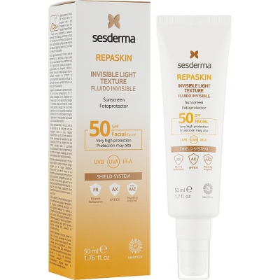 Сесдерма Сонцезахисний флюїд для обличчя Sesderma Repaskin Invisible Fluid SPF 50, 50 мл