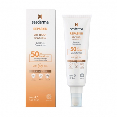 Сесдерма Сонцезахисний крем-гель SPF 50 SesDerma Repaskin Dry Touch Facial SPF 50, 50 мл