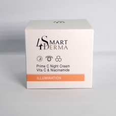 Smart4Derma Illumination Prime C Night Crème Vita C&Niacinamide Суперантиоксидантний нічний крем, 50 мл